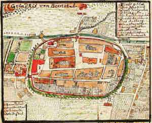 Grundris von Bernstadt - Plan miasta